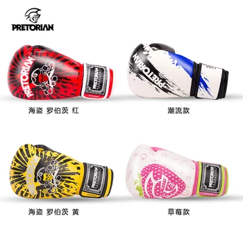 

Original 4 colors PRETORIAN Boxing Gloves Twins PU leather breathable male&female fitness Muay Thai MMA Kickboxing Boxing Gloves