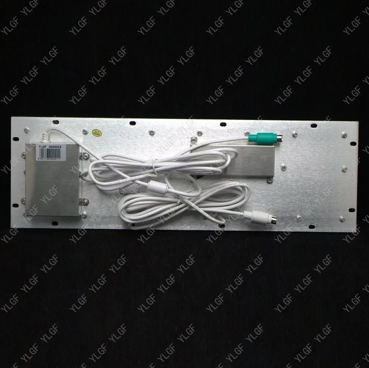 Металлическая клавиатура, YLGF HS392C5-FN-P PS/2 интерфейс, встроенная клавиатура, водонепроницаемая(IP65), защита от пыли