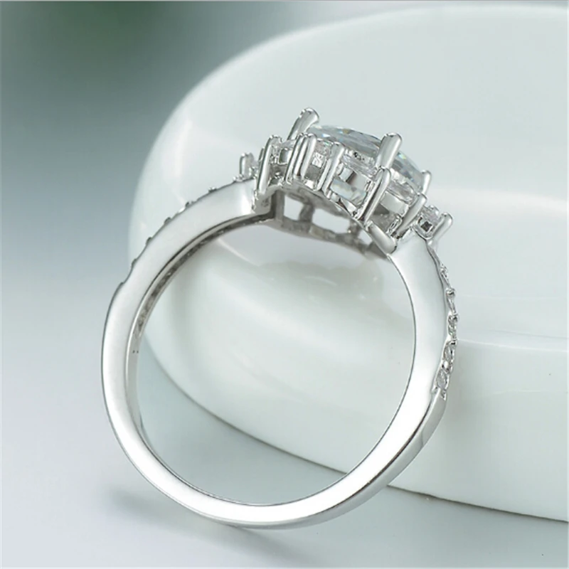 Limited edition Wedding ring Special moment for her Best gift Simple Top quality Silver Ring Engagement anel feminino