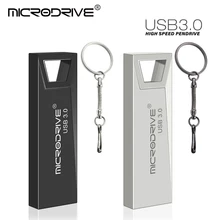 Новейший металлический usb флеш-накопитель 16 ГБ флеш-накопитель 32 ГБ usb диск карта памяти 64 Гб 128 ГБ usb 3,0 ручка-накопитель с кольцом для ключей