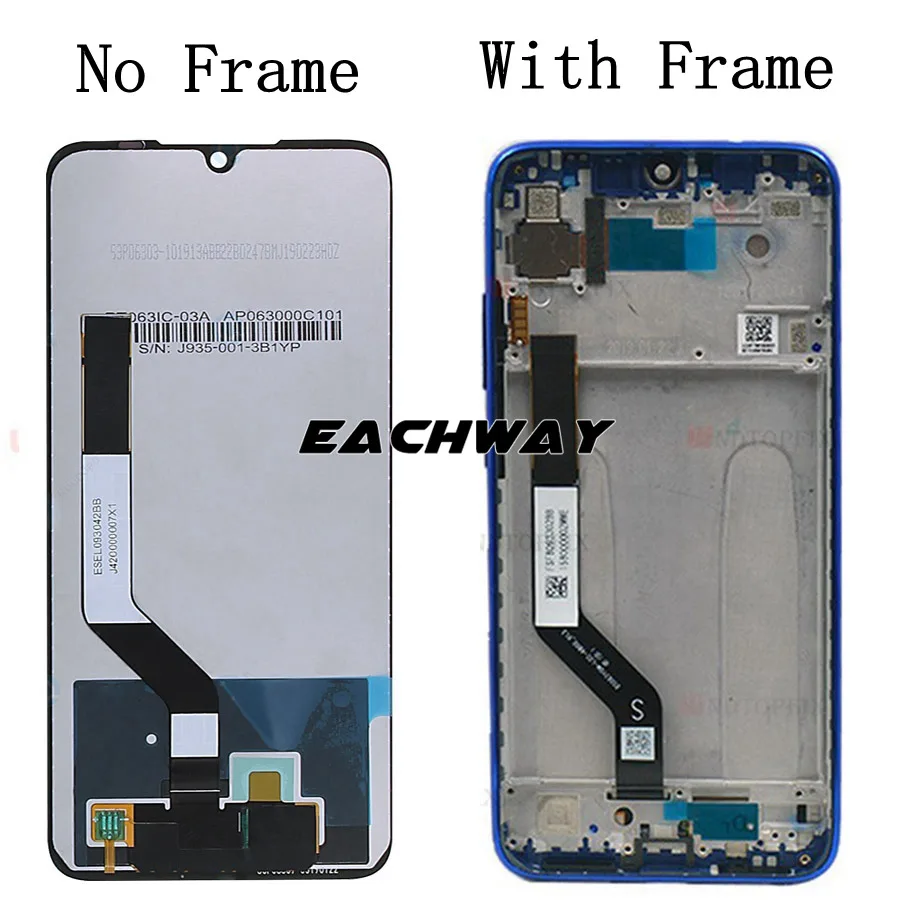 Дисплей Xiaomi Redmi Note 7 lcd Note 7 Pro дисплей кодирующий преобразователь сенсорного экрана в сборе Redmi Note7 ЖК-экран Замена