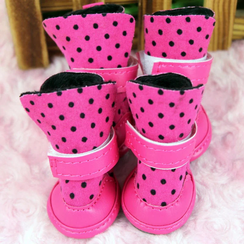 

Dog Boots Winter Foot Sleeve Pet Shoes Middle Small Flannelet Breathable Dog Shoes Spring Autumn Autumn Slip Rubber Dog Shoes