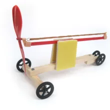 Небольшая технология производства Маленькая diy эластичная Автомобильная гонка сборка модели оборудования детская головоломка