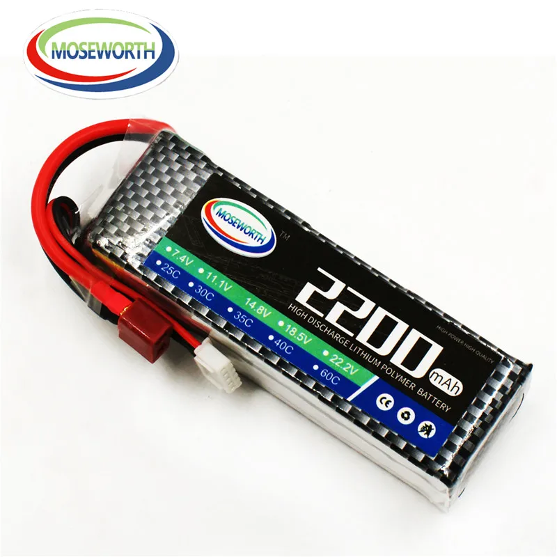 MOSEWORTH 4S RC Toys LiPo аккумулятор 14 8 в 2200 мАч 60C для радиоуправляемого вертолета