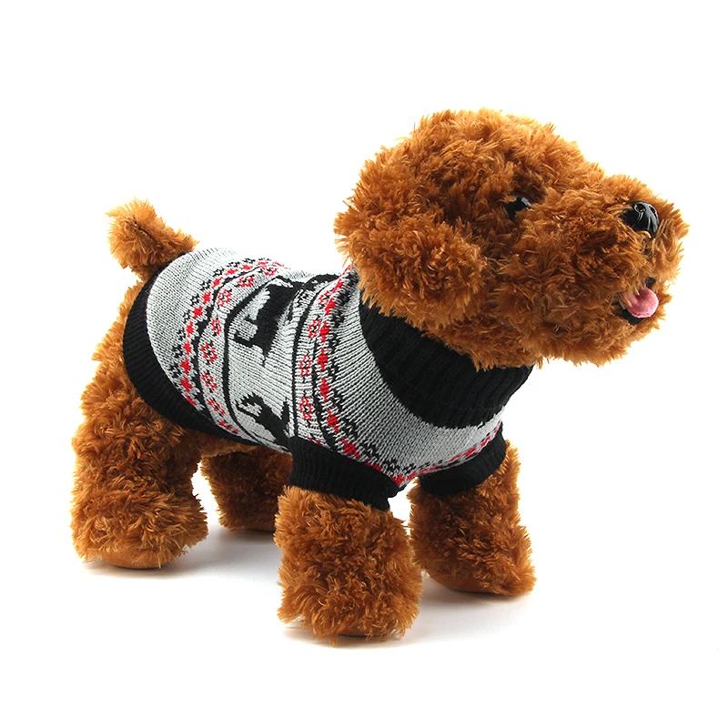 Теплая одежда маленькая собака вязаный свитер свитер для собак рождественский костюм для щенка чихуахуа XS-XL животных осень/зима одежда для собак