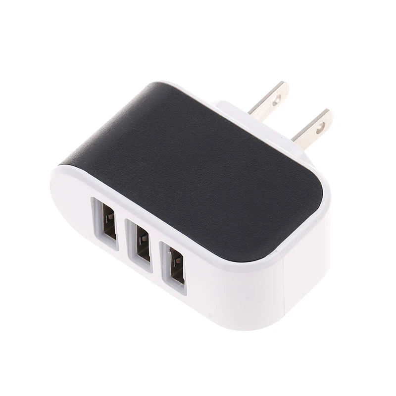 Адаптер зарядного устройства для телефона 3 порта USB концентратора 5 В 1 А стандарт