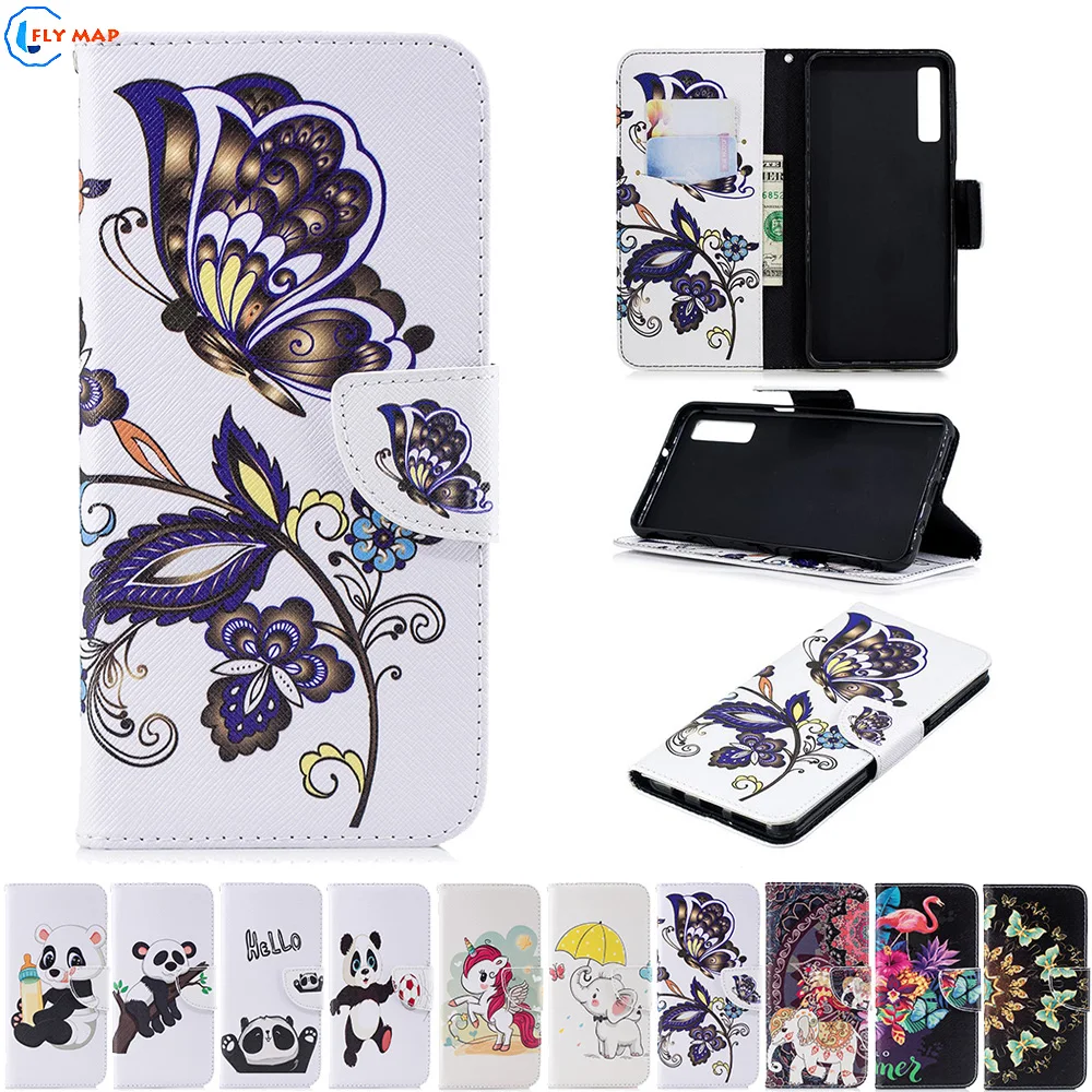 Coque For Samsung Galaxy A7 2018 A750 A750F A750F/DS A750FN Wallet Flip Phone Case Cover SM-A750FN SM-A750F SM-A750F/DS Box Capa