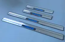 CHROME LED Blue LIGHT Illuminated DOOR SILL threshold of Scuff PLATE For Volkswagen VW Tiguan 2010-2012