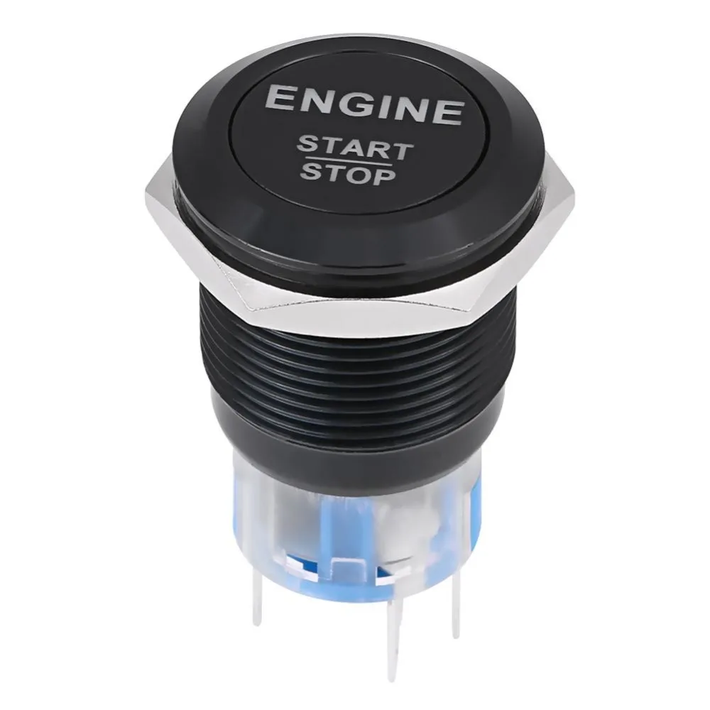 Автомобильный Двигатель Пусковой кнопочный переключатель зажигания стартер кнопка пуска Замена Enginee Старт 12 в водонепроницаемый
