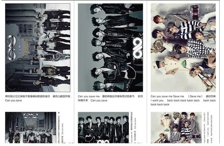 Kpop бесконечный обмен звуком Коллекционная 121 Чжан группа альбом плакаты с рамкой
