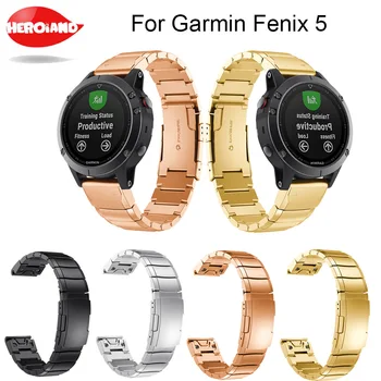 

Width 22mm Classic Stainless Steel Metal Strap for Garmin Fenix 5 Band watchband for Garmin wrist band Strap Belt Correa Venda