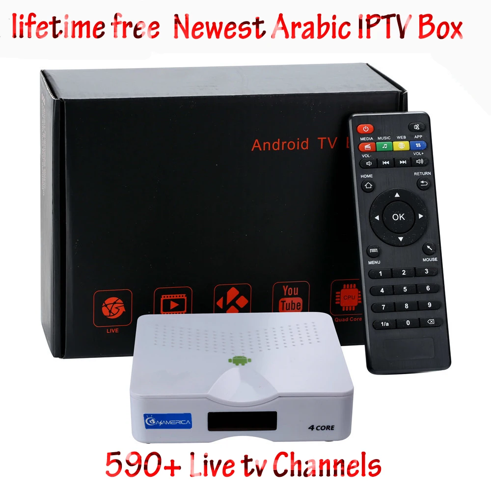 Azamerica жизни Арабский IP ТВ коробка, арабский IP ТВ Каналы без абонентской платы Android ТВ коробка Поддержка 590 арабский спортивные Каналы