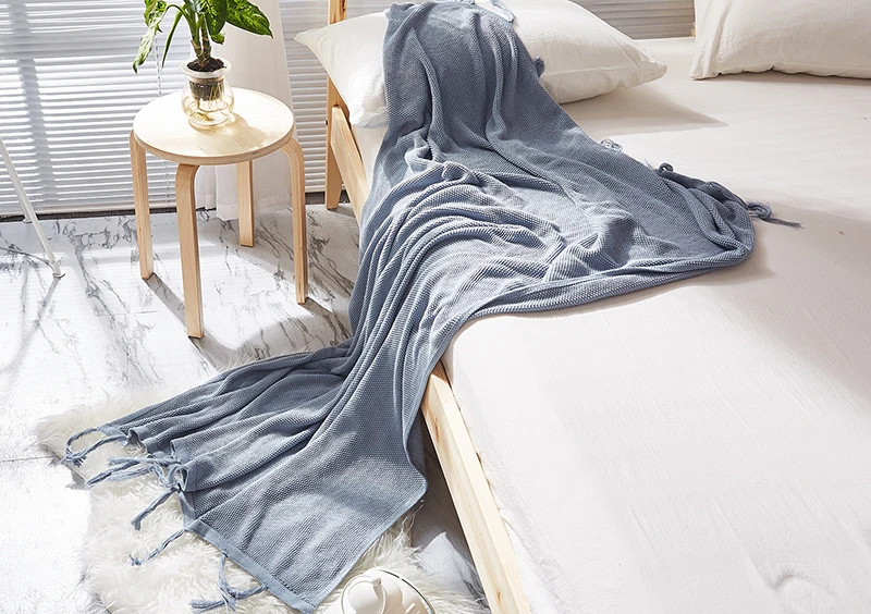 GIANTEX хлопковое вязаное зимнее Скандинавское одеяло для кроватей покрывало для взрослых на кровать диван Манта Де Кама Кок deken