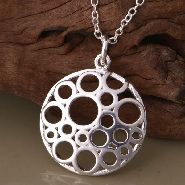 

wholesale High quality silver Fashion jewelry chains necklace pendant WN-1092