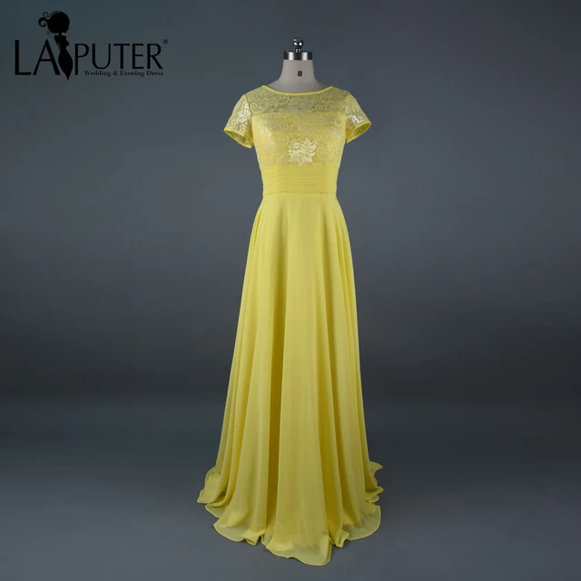 Short Yellow Bridesmaid Dresses