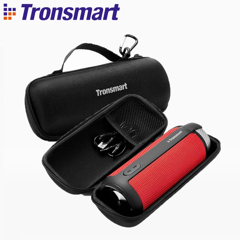 

Tronsmart T6 Carrying Case Portable Protector Speaker Bag With Carabiner Hocks for Tronsmart Element T6 Bluetooth Speaker Box