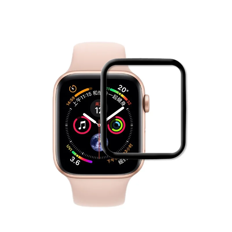 

For Watch Fitbit versa 9H 3D Curved Full Coverage Tempered /Soft TPU Glass Screen Protective Film 0.26mm