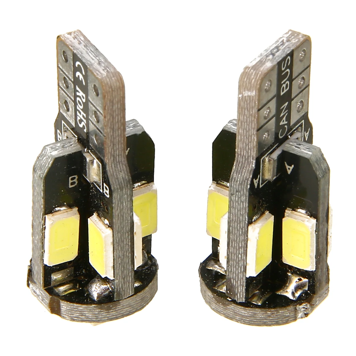 

2pcs T10 5630 10 SMD LED 12V Canbus Car Width Lamp License Plate Trunk Light White Auto Car Clearance Light