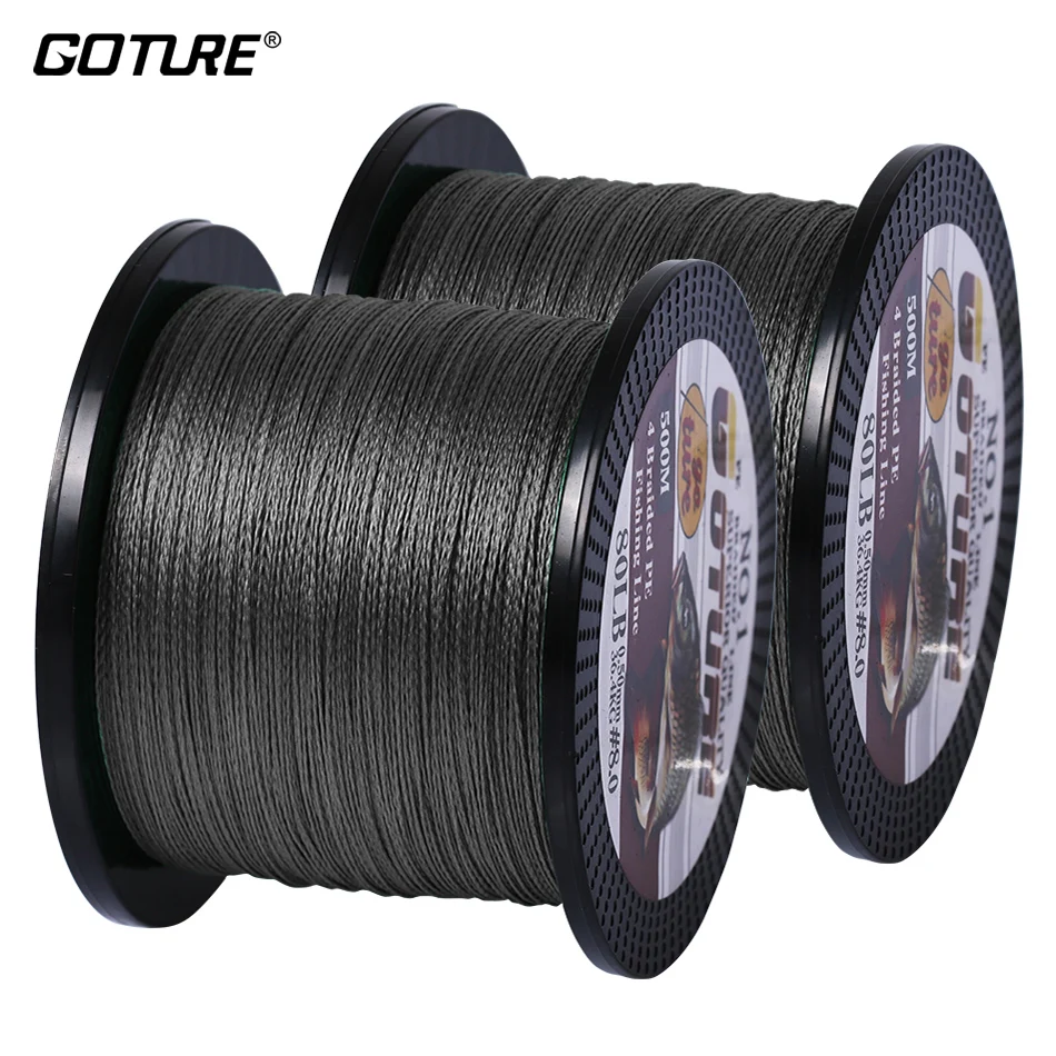Goture 2 PCS 500 M صنارة صيد بولي ايثيلين مجدول المتعددة الشعيرات خطوط الحبل ل الكارب الصيد 6-80 LB البحر معدات الصيد pesca