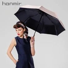 Hanmir sonnenschirm falten sonnenschirm automatikschirm frauen regen sonnenschirm auto vintage damen uv regenschirm für sonne