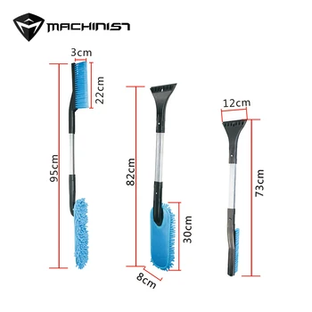 

3-in-1 detachable multi-purpose car snow shovel combination Aluminum alloy snow scraper Shovel snow de-icing car