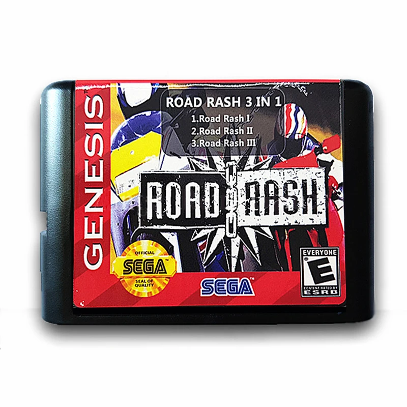 Road Rush на возраст 1, 2, 3, с сохранением Функция 16 бит карточная игра картридж для sega для MegaDrive бытие PAL и NTSC видео консоли