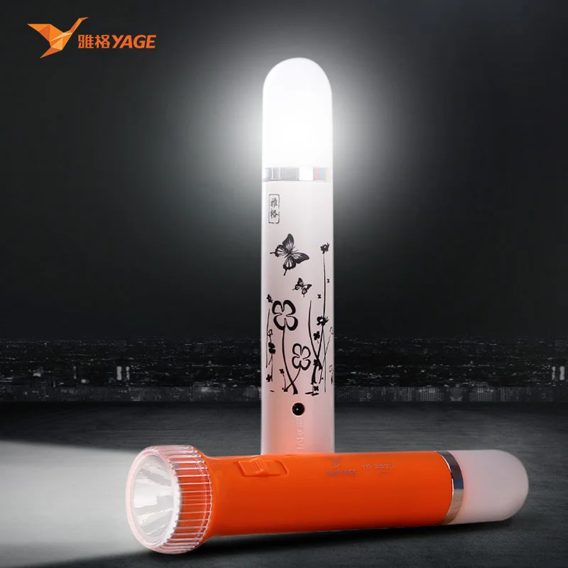 

YAGE Led Flashlight Night Light Double Lanmp 2-Modes Torch Literna Laterna 2000mAh Battery Inside Lampe Torche candle lights