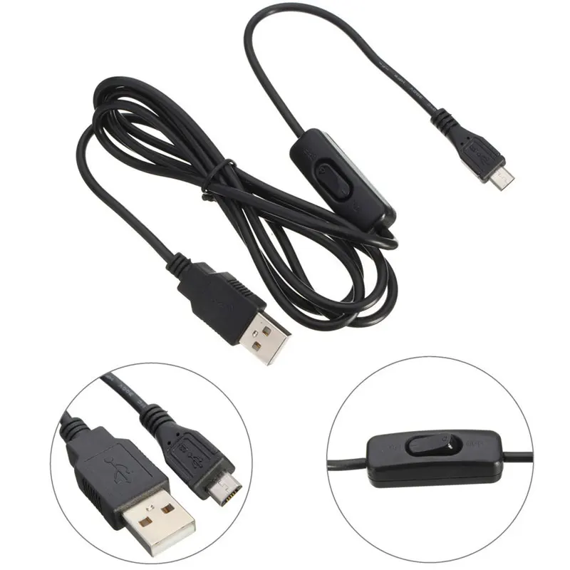 

1.5m Micro USB Power Supply Charging Cable With ON/OFF Switch High Quality