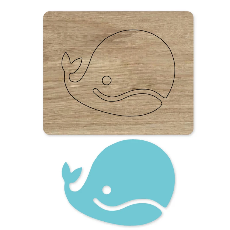 Customized leather cutting dies Leather Fabric Craft DIY Whale Wooden Template Knife Punching Laser Cutter Die Mould | Дом и сад