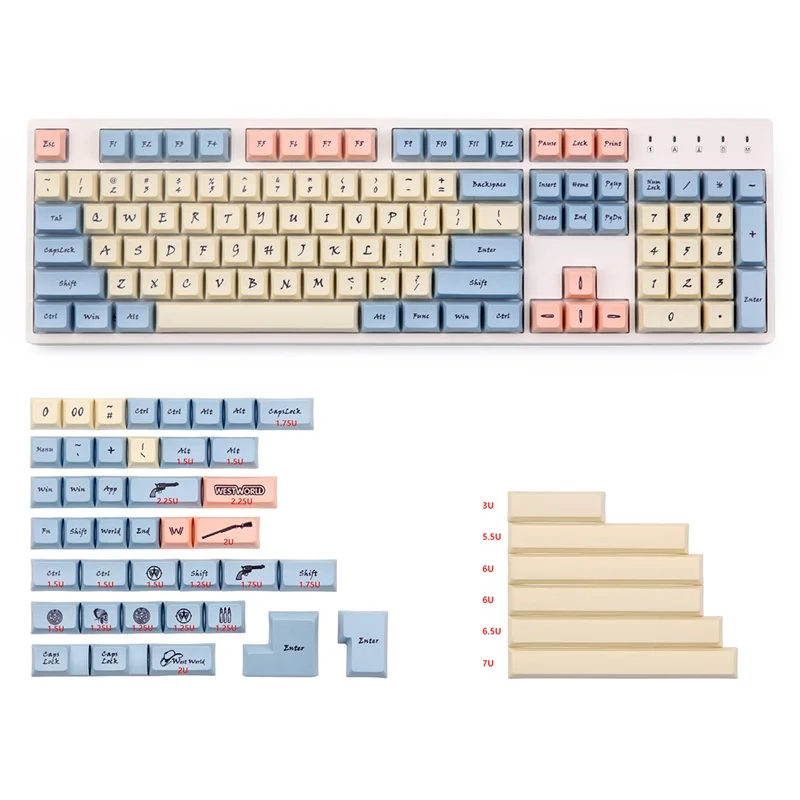 

xda profile 151 keys pbt materila compatible with cherry mx mechanical keyboard