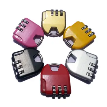 

Travel Padlock Anti-theft Backpack Small Padlock Resettable 3 Digit Combination Suitcase Password Code Lock Padlock
