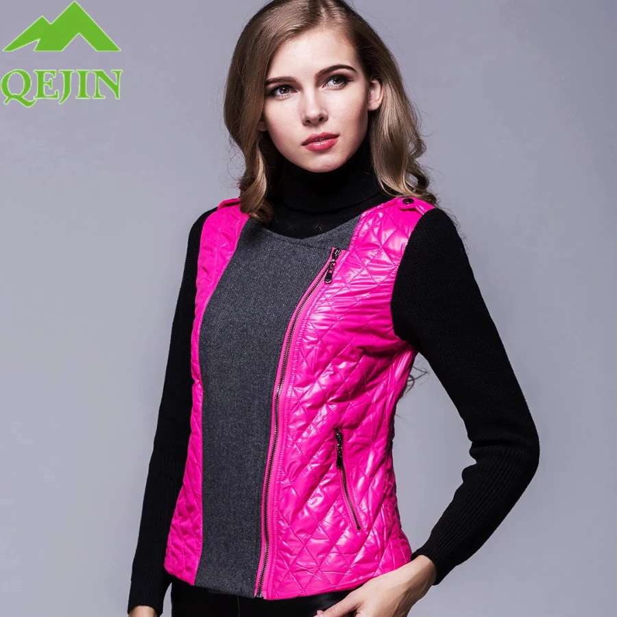Buy 2017 Autumn winter moto&biker jacket women cotton
