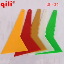 Низкая цена Cusp Squeegee автомобильный обёрточная пленка инструмент виниловый скребок пластиковый Средний треугольный скребок лезвие, стикер применение