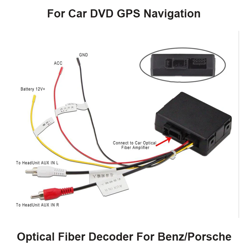 

Krando Fiber box for Benz Porsche MOST fiber optics power amplifier (aftermarket android unit adapter)