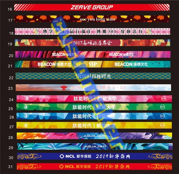 customized wristband template