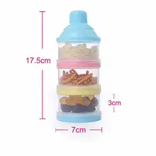 1 комплект 3 слоя контейнер для детского питания контейнер портативный для малышей питание молоко порошок и контейнер для пищевых бутылок ящик с отделениями коробка для молока