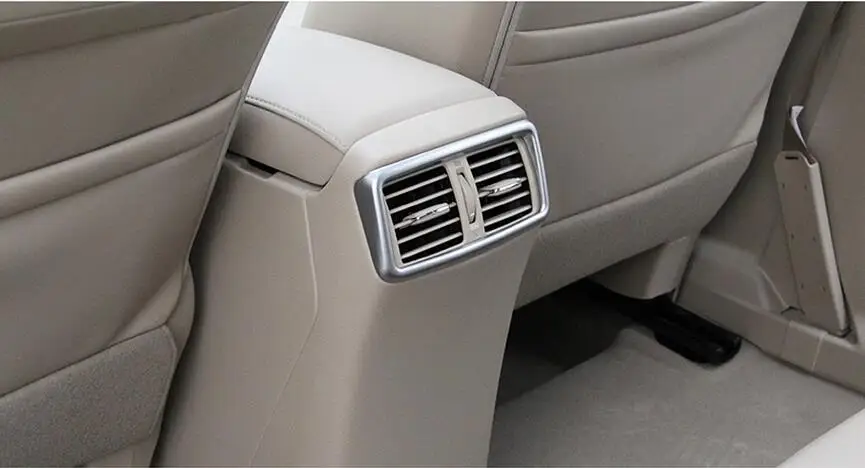 

New Accessories For Nissan Rogue 2014 2015 / X-Trail 2014 2015 Chrome ABS Armrest Box Rear Air condition vent outlet cover trim