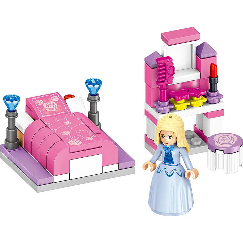 New 731pcs Princess Series Windsor Castle Girls Buliding Blocks Fit For Legoingly Friends Bricks Toys For Girls Christmas Gifts  (6)