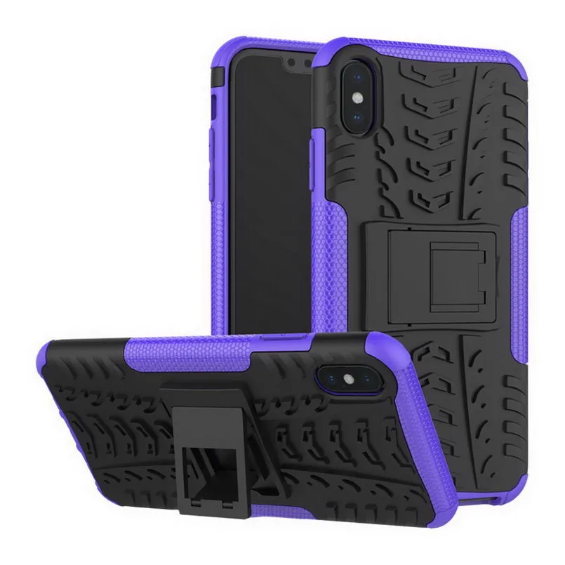 

Phone Case for iPhone X Case Armor Cover for iPhone 6 6s Plus 7 8 Plus XS Max XR PC+TPU Dual Layer Heavy Duty Shockproof Funda