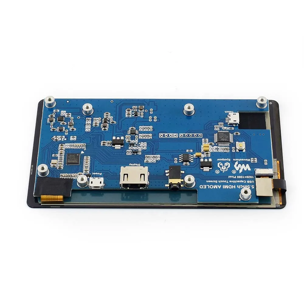  Waveshare 5.5inch HDMI AMOLED Display 1080*1920 Capacitive Touch Screen Toughened Glass Cover Raspb