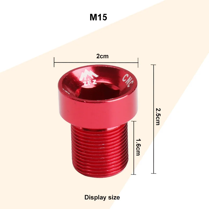 Swelgo алюминиевая крышка шатуна M15/M20 винтовая крышка велосипеда шатун крепежный болт рукоятки с кривошипом велосипеда