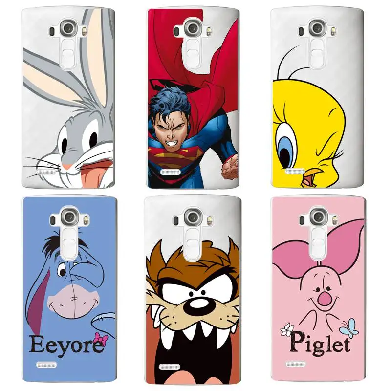 

Piglet Soft Clear TPU Phone Case For LG G3 G4 G5 V10 K3 K4 K5 K8 K10 K3 2017 Free Shipping Eeyore Rabbit Silicone Duck Cover