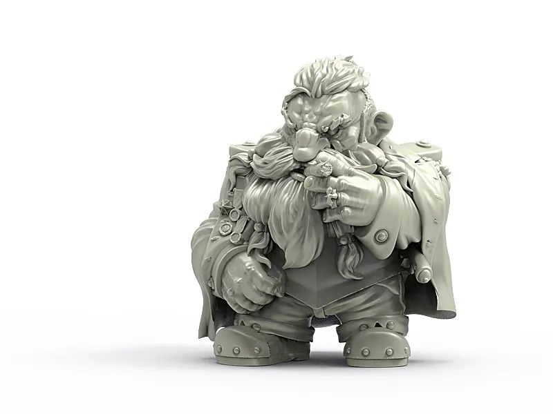 [Loong Way Miniatures] Durgin краска Forge Great Master Godric 32 мм миниатюрная смола | Игрушки и хобби