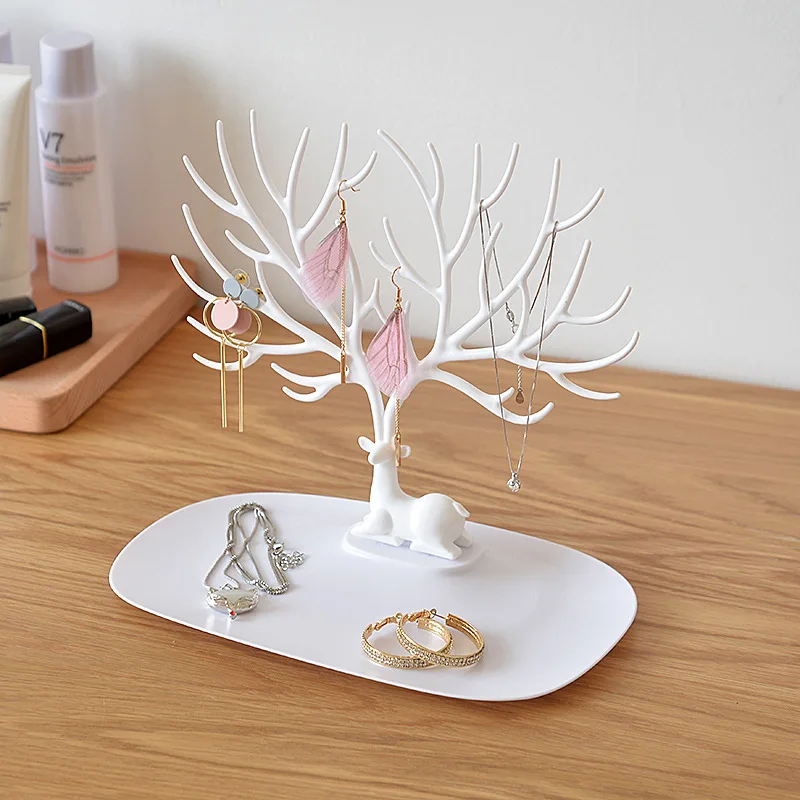 New bird tree branch jewelry organizer key storage rack plastic Bracelet Necklace hanger for