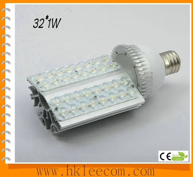 

2018 Free Shipping 1pcs/lot 32w Led Street Light E40 Base Rotation 360 Degress Ac85-265v Input Voltage Ip54 Ce Rohs
