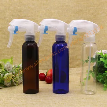 

150ml clear/blue/brown PET trigger spray bottle with clear sprayer gun.watering spray bottle,toilet water refillable bott
