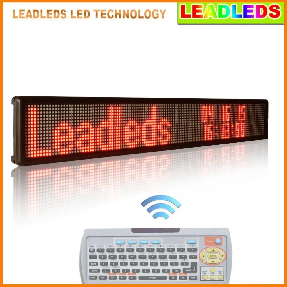 is Barry udbrud 16*128pixel Red Remote Programming Partition Running Text Advertising LED  Display Board with Keyboard input