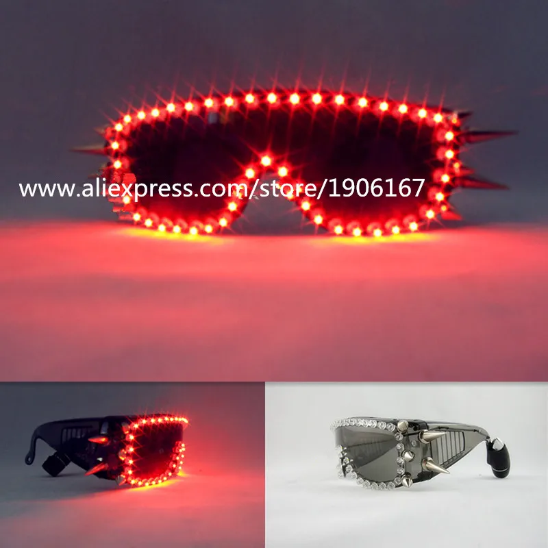 Cool Red Color Light LED Luminous Party Glasses Flashing Growing Bar DJ