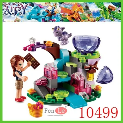 Bela Elves 10549 Dragon Sanctuary строительные блоки DIY Развивающие игрушки совместимы с 41178 друзьями - Цвет: 10499 No Box