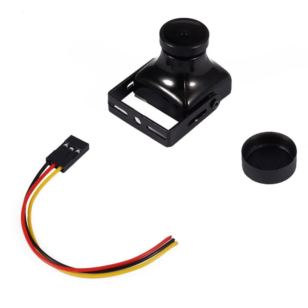 Черный 700/1200TVL CMOS SUPER HAD II 2 8 мм объектив 120 градусов PAL NTSC FPV камера|Детали и